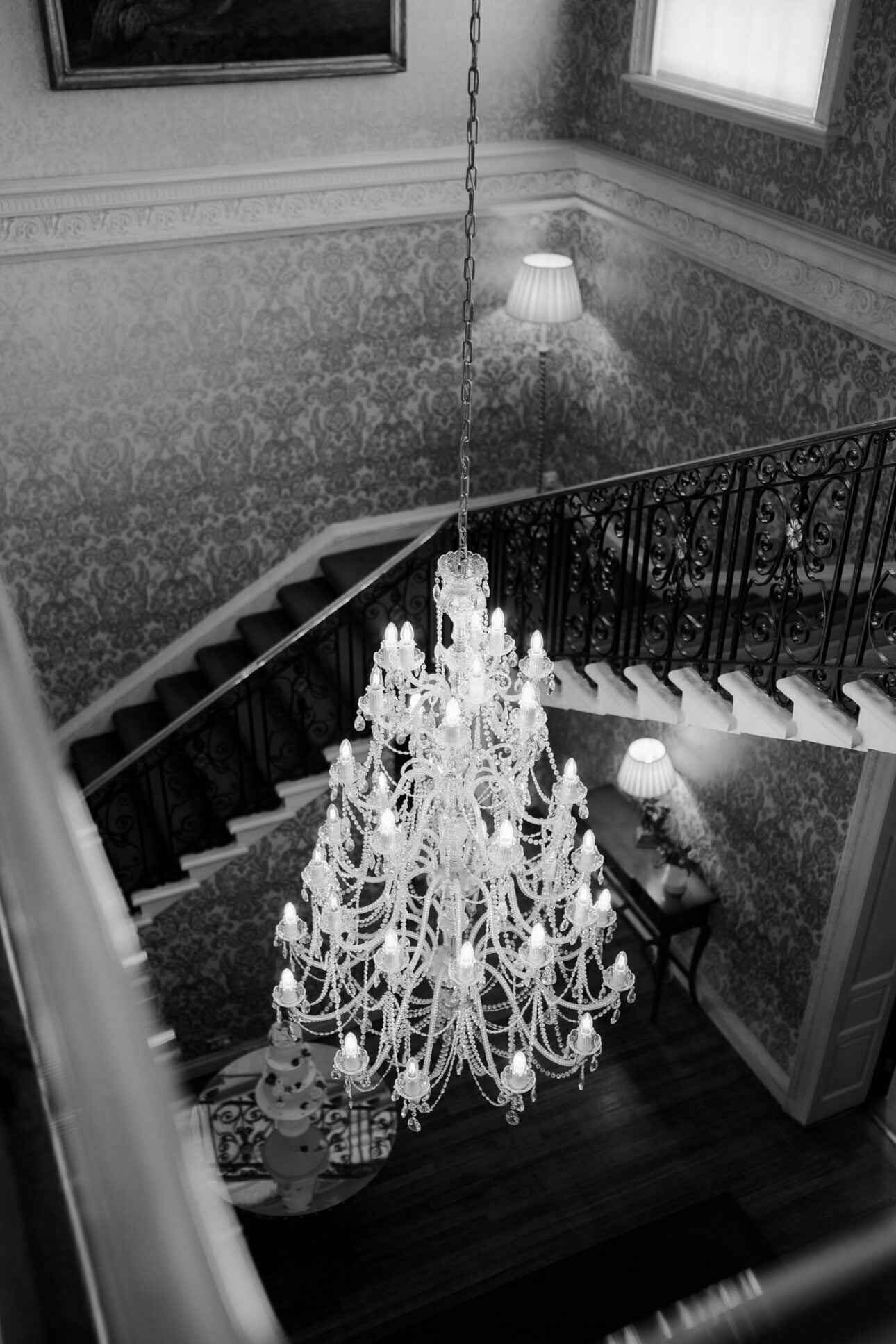 chandelier at Hedsor House