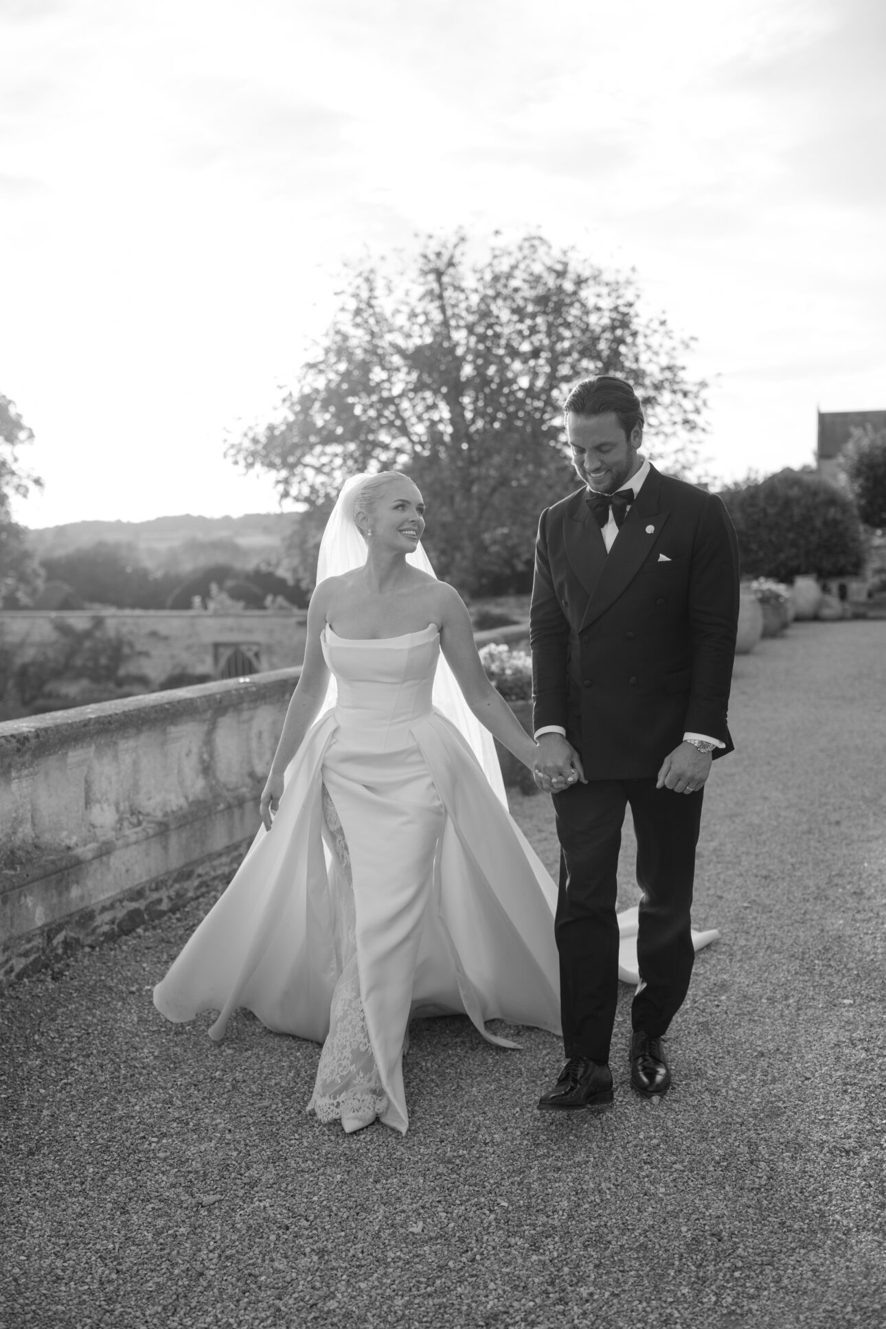 golden hour euridge manor wedding black tie